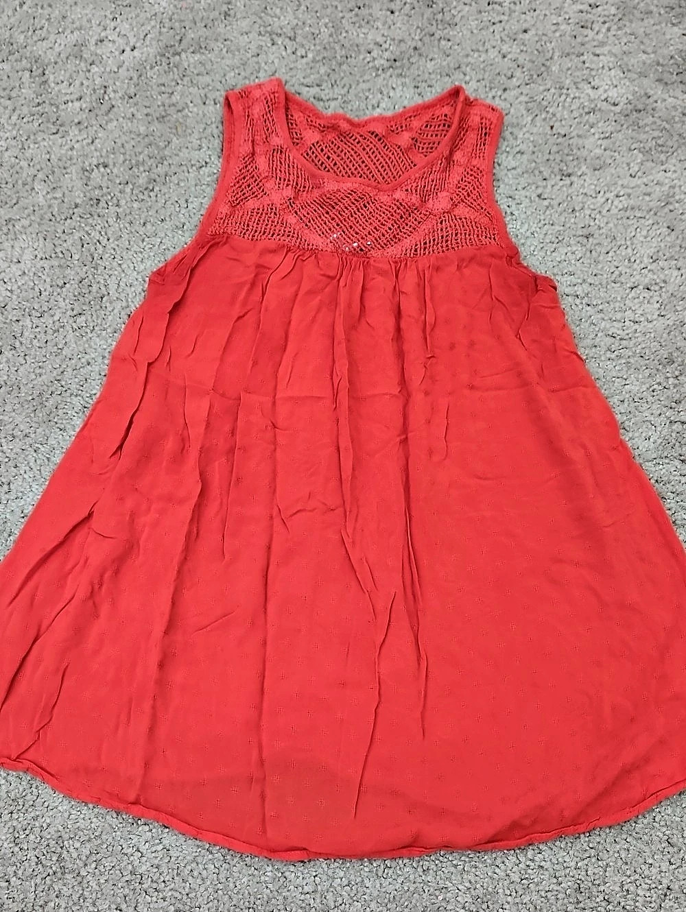 Liz Lange Maternity Mini Dress in Red Size Small